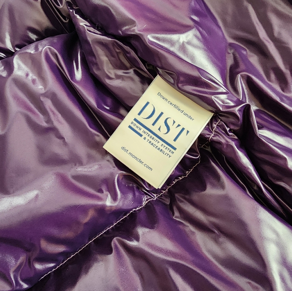 Moncler Lavender & Mint Colorblock Puffer Jacket with Hood - Picture 3 of 16